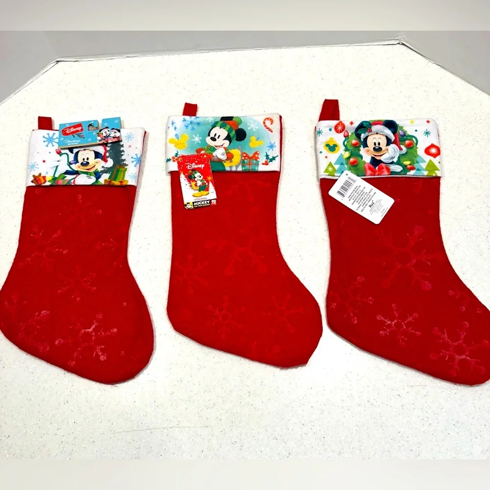 NWT Disney Mickey Mouse Christmas Stockings!
